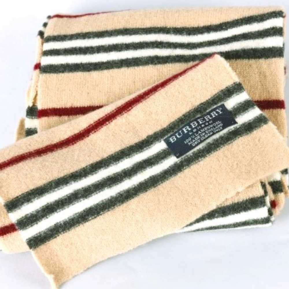 Burberry Nova Stripe Extra-Long Scarf (Rare!)